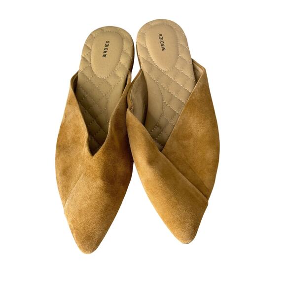 Birdies The Swan Suede Slide Pointed Toe Mule - Picture 2 of 9